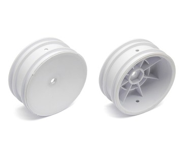 Team Associated 12mm Hex 2.2 Front Buggy Wheels (2) (White)