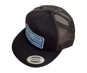 Team Associated AE Logo Trucker Hat, flat bill, black
