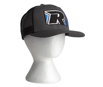 Reedy Trucker Hat, Curved Bill - Charcoal/Black