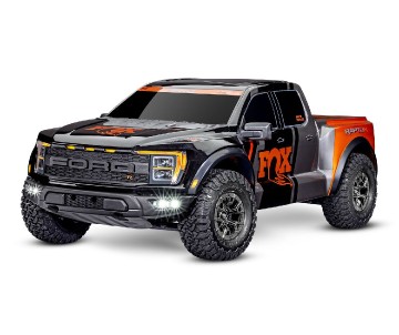 Traxxas Ford Raptor R 4X4 Ultimate: 1/10 scale 4X4 short course truck, fully assembled, waterproof electronics, Ready-To-Race, with TQi 2.4 GHz 2-channel radio system w/ wireless module, Traxxas Stability Management (TSM), VXL-4s speed control, Velineon 5