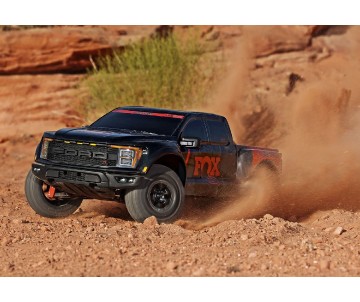 Traxxas Ford Raptor R 4X4 Ultimate: 1/10 scale 4X4 short course truck, fully assembled, waterproof electronics, Ready-To-Race, with TQi 2.4 GHz 2-channel radio system w/ wireless module, Traxxas Stability Management (TSM), VXL-4s speed control, Velineon 5