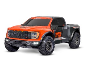 Traxxas Ford Raptor R 4X4 Ultimate: 1/10 scale 4X4 short course truck, fully assembled, waterproof electronics, Ready-To-Race, with TQi 2.4 GHz 2-channel radio system w/ wireless module, Traxxas Stability Management (TSM), VXL-4s speed control, Velineon 5