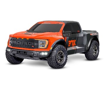 Traxxas Ford Raptor R 4X4 Ultimate: 1/10 scale 4X4 short course truck, fully assembled, waterproof electronics, Ready-To-Race, with TQi 2.4 GHz 2-channel radio system w/ wireless module, Traxxas Stability Management (TSM), VXL-4s speed control, Velineon 5
