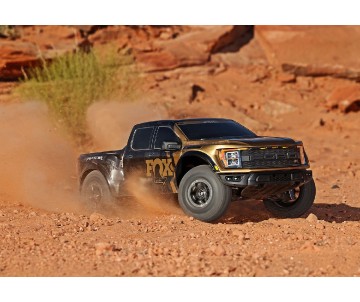 Traxxas Ford Raptor R 4X4 Ultimate: 1/10 scale 4X4 short course truck, fully assembled, waterproof electronics, Ready-To-Race, with TQi 2.4 GHz 2-channel radio system w/ wireless module, Traxxas Stability Management (TSM), VXL-4s speed control, Velineon 5