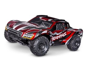 Traxxas Maxx Slash 1/8 Scale 4WD Brushless Electric Short Course Racing Truck with TQi™ Traxxas Link™ Enabled 2.4GHz Radio System & Traxxas Stability Management (TSM) - Red. In-Store Sale Date March 22nd; Online Sale Date April 5