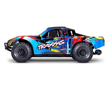 Traxxas Maxx Slash 1/8 Scale 4WD Brushless Electric Short Course Racing Truck with TQi™ Traxxas Link™ Enabled 2.4GHz Radio System & Traxxas Stability Management (TSM) - Rock n' Roll. In-Store Sale Date March 22nd; Online Sale Date April 5