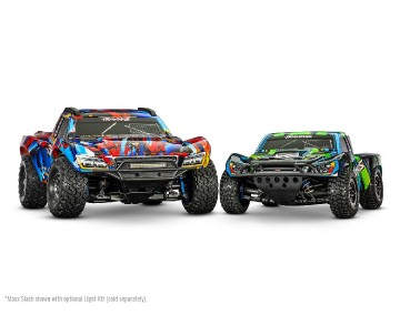 Traxxas Maxx Slash 1/8 Scale 4WD Brushless Electric Short Course Racing Truck with TQi™ Traxxas Link™ Enabled 2.4GHz Radio System & Traxxas Stability Management (TSM) - Rock n' Roll. In-Store Sale Date March 22nd; Online Sale Date April 5