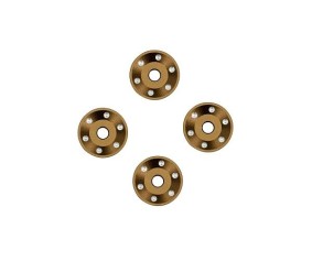 Traxxas Wheel washers, machined aluminum, bronze (4)