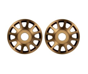 Traxxas Wheel centers, Method Race Wheels 703 Beadlock (6061-T6 aluminum, bronze-anodized)/ 2.5x10mm CS (12) (beadlock rings sold separately) (2)