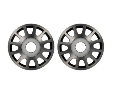 Traxxas Wheel centers, Method Race Wheels 703 Beadlock (6061-T6 aluminum, gray-anodized)/ 2.5x10mm CS (12) (beadlock rings sold separately) (2)