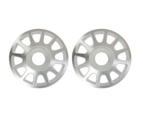Traxxas Wheel centers, Method Race Wheels 703 Beadlock (6061-T6 aluminum, silver-anodized)/ 2.5x10mm CS (12) (beadlock rings sold separately) (2)