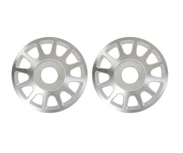 Traxxas Wheel centers, Method Race Wheels 703 Beadlock (6061-T6 aluminum, silver-anodized)/ 2.5x10mm CS (12) (beadlock rings sold separately) (2)