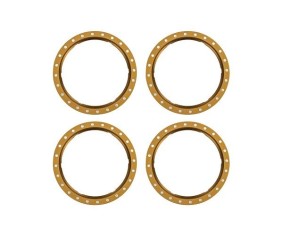 Traxxas Beadlock rings, bronze (machined aluminum) (4)