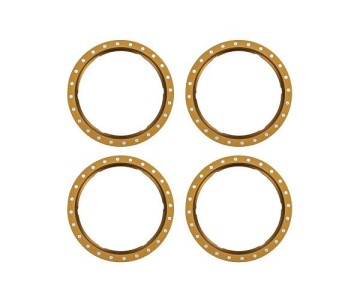 Traxxas Beadlock rings, bronze (machined aluminum) (4)