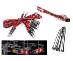 Traxxas Wire harness, LED lights/ zip ties (10)/ zip tie mounts (4) (fits #10350 & 10650 boat trailers)