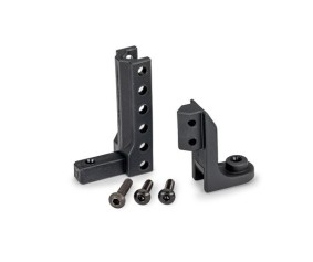 Traxxas Hitch, boat trailer (top & bottom)/ 3x12mm BCS (black stainless) (2)