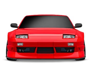 Traxxas 4-Tec® Drift Nissan® 240SX: 1/10 Scale RWD Drift Car with TQi™ Radio System, Traxxas Link™ Wireless Module, & Traxxas Stability Management (TSM)® - Red