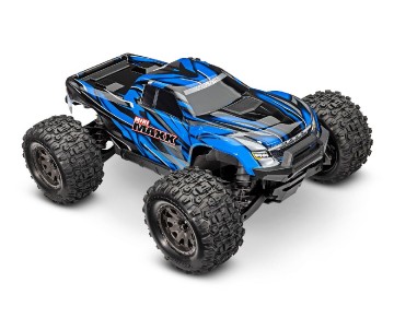 Mini Maxx: Maxx-scale monster truck, fully assembled, Ready-To-Race®, with TQ™ 2.4 GHz radio system, Bl-2s™ Brushless Power System, and clipless® painted body. Includes 2-cell LiPo battery and 2-amp USB-C charger - Blue Mini Maxx: Maxx-scale monster truck, fully assembled, Ready-To-Race®, with TQ™ 2.4 GHz radio system, Bl-2s™ Brushless Power System, and clipless® painted body. Includes 2-cell LiPo battery and 2-amp USB-C charger - Blue