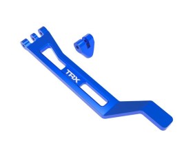 Traxxas Battery hold-down, hold-down post (blue-anodized 6061-T6 aluminum)/ 3x15mm BCS (with threadlock) (1)