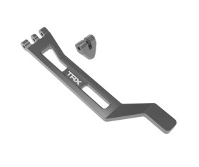 Traxxas Battery hold-down, hold-down post (gray-anodized 6061-T6 aluminum)/ 3x15mm BCS (with threadlock) (1)