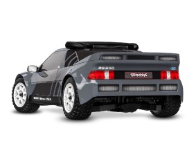 Traxxas Mini Rally VXL: mini-scale rally car with Ford RS200 clipless body, fully assembled, Ready-To-Race®, with TQi™ 2.4 GHz radio system with TSM®, and Velineon® VXL-3s™ brushless power system. Includes 2-cell LiPo battery and 2-amp USB-C charger - Gra