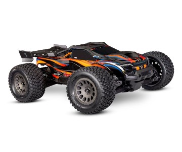 Traxxas Mini XRT: 4WD Brushless Electric Monster Truck with TQi™ Traxxas Link™ Enabled 2.4GHz Radio System & Traxxas Stability Management (TSM) - Orange