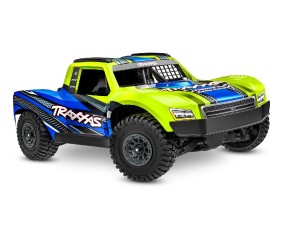 Traxxas Mini Slash 4X4: 4WD short course truck, fully assembled, Ready-To-Race®, with TQ™ 2.4 GHz radio system, Bl-2s™ Brushless Power System, and clipless® painted body. Includes 2-cell LiPo battery and 2-amp USB-C - Yellow