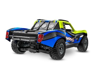 Traxxas Mini Slash 4X4: 4WD short course truck, fully assembled, Ready-To-Race®, with TQ™ 2.4 GHz radio system, Bl-2s™ Brushless Power System, and clipless® painted body. Includes 2-cell LiPo battery and 2-amp USB-C - Yellow