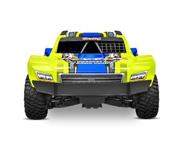 Traxxas Mini Slash 4X4: 4WD short course truck, fully assembled, Ready-To-Race®, with TQ™ 2.4 GHz radio system, Bl-2s™ Brushless Power System, and clipless® painted body. Includes 2-cell LiPo battery and 2-amp USB-C - Yellow