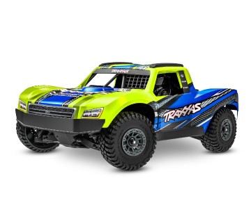 Traxxas Mini Slash 4X4: 4WD short course truck, fully assembled, Ready-To-Race®, with TQ™ 2.4 GHz radio system, Bl-2s™ Brushless Power System, and clipless® painted body. Includes 2-cell LiPo battery and 2-amp USB-C - Yellow