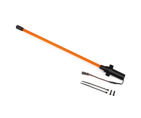 Traxxas Whip light, LED (assembled) (1)/ 3x12mm BCS (2) (replacement for 1 whip light, left or right) (requires #6588X accessory power supply), Orange