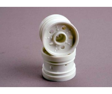 Traxxas Wheels, White (Rear) (2) (Tom Cat)