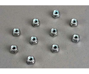 Traxxas Nuts, 4mm nylon locking (10)