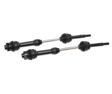 Traxxas Driveshafts, rear, steel-spline constant-velocity (complete assembly) (2) (fits 2WD Rustler/Stampede)