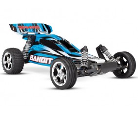 Traxxas Bandit: 1/10 Scale Off-Road Buggy, Fully-Assembled, Waterproof, Ready-To-Race, with TQ 2.4GHz Radio System, XL-5 Electronic Speed Control, and ProGraphix Painted Body. Requires: Battery and Charger - Blue