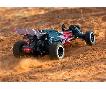 Traxxas Bandit 1/10 RTR Buggy Red/Black with LED Light Kit