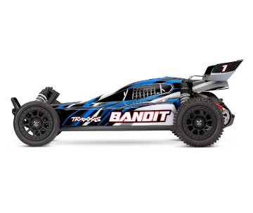 Traxxas Fully 1/10 Bandit, assembled, waterproof, Ready-To-Race®, with TQ™ 2.4 GHz radio system, XL-5® Electronic Speed Control, 8.4 V NiMH 3000 mAh Power Cell™ battery, 4-amp USB-C fast charger, and ProGraphix® painted body.