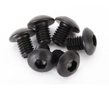 Traxxas Screws, 3x4mm button-head machine (hex drive) (6)