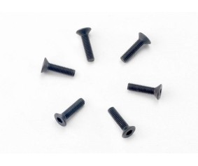 Traxxas 2.5x10mm Countersunk Machine Screws (Hex Drive) (6)