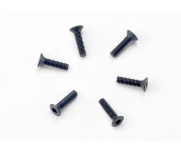 Traxxas 2.5x10mm Countersunk Machine Screws (Hex Drive) (6)