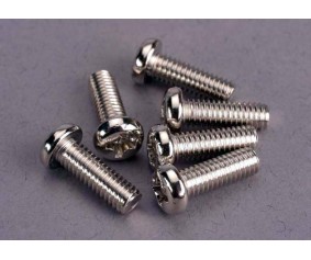 Traxxas Screws, 4x12mm Roundhead Machine (6)