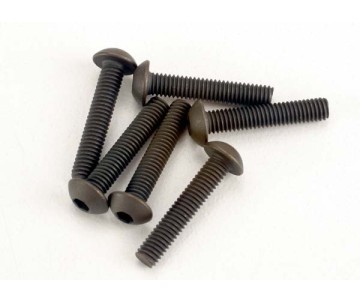 Traxxas 3x15mm Button Head Screws(Hex Drive) (6)