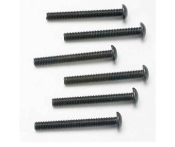 Traxxas 3X25mm Button Head Screws (Hex Drive) (6)