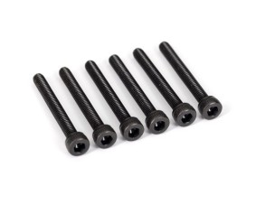 Traxxas Screws, 3x25mm cap-head machine (hex drive) (6)