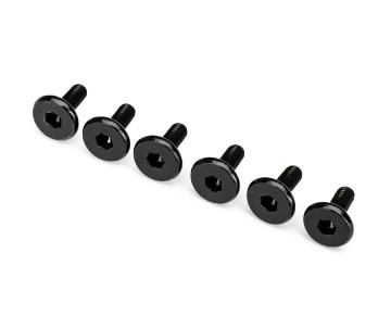 Traxxas Screws, 3x8mm flat-head machine (hex drive) (6)