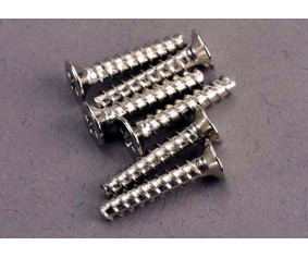 Traxxas Screws, 3x15mm Countersunk Self-Tapping (6)