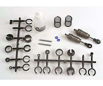 Traxxas Big Bore shocks (short) (hard-anodized & PTFE-coated T6 aluminum) (assembled with TiN shafts w/ springs)(f/r)(2) (Note: Assembled with 32mm shafts, 29mm shafts included)