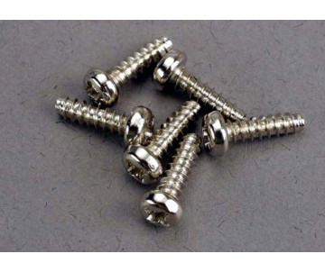 Traxxas Screws, 3x10mm Roundhead Self-Tapping (6)