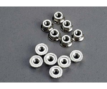 Traxxas 3mm Nuts, 3mm flanged (12)