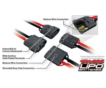 Traxxas 1400mAh 3S 11.1V 25C LiPo iD Connector Soft Case 88x20x35mm